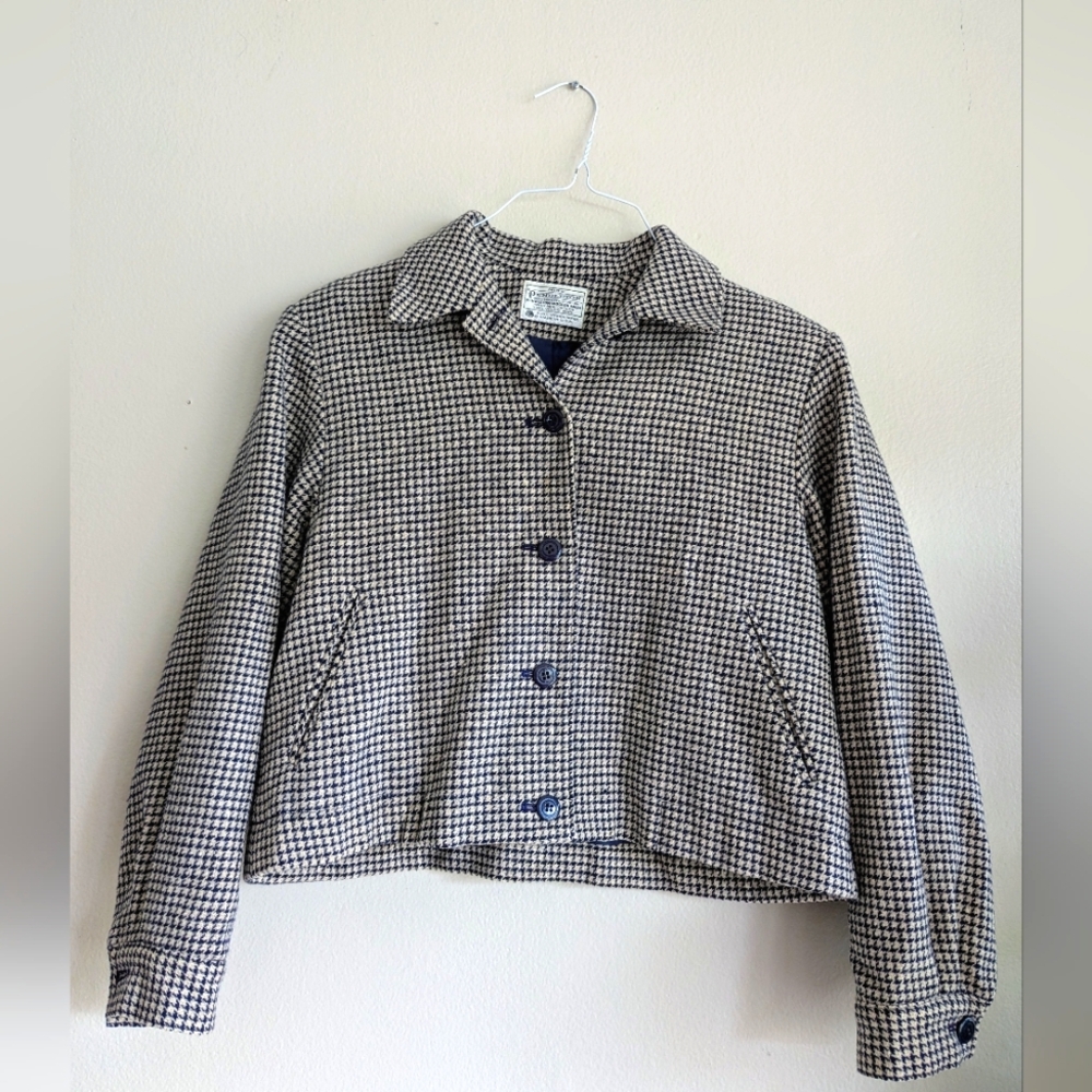Vintage Wool Cropped Miss Pendleton Jacket